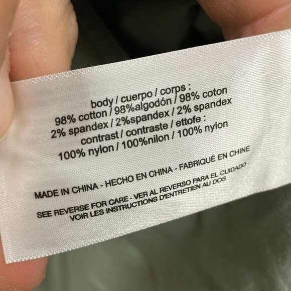 Bass Outdoor Stretchy Worker Shirt M Lilly Pad Green Cotton/Spandex NWT 6415 - Picture 4 of 8